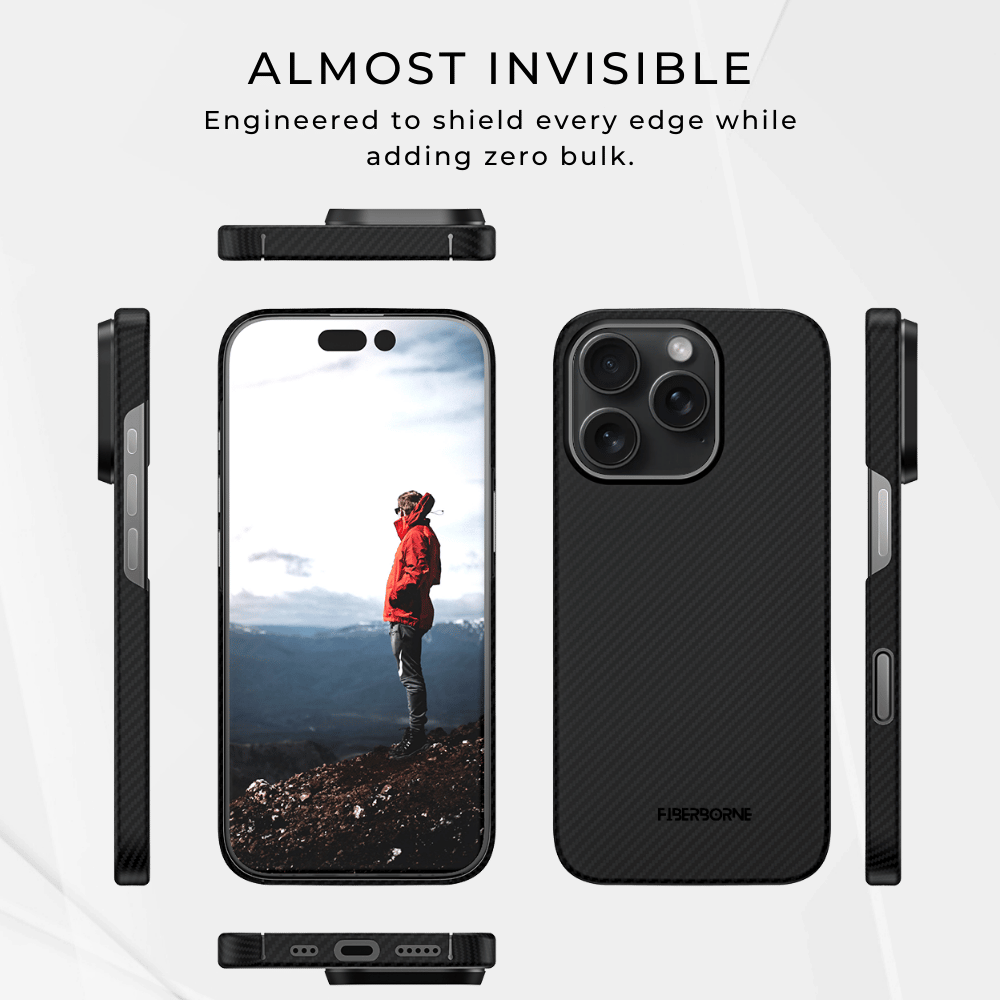 Ultralight, ultra-thin iPhone 16 Pro case, maintaining the phone's original shape without unnecessary bulk